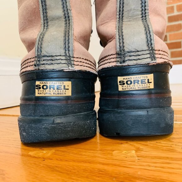 Sorel Big Horn Vintage Kaufman Canada VNC Men's Size 9 Lined Hard Weather Boots - Picture 11 of 14